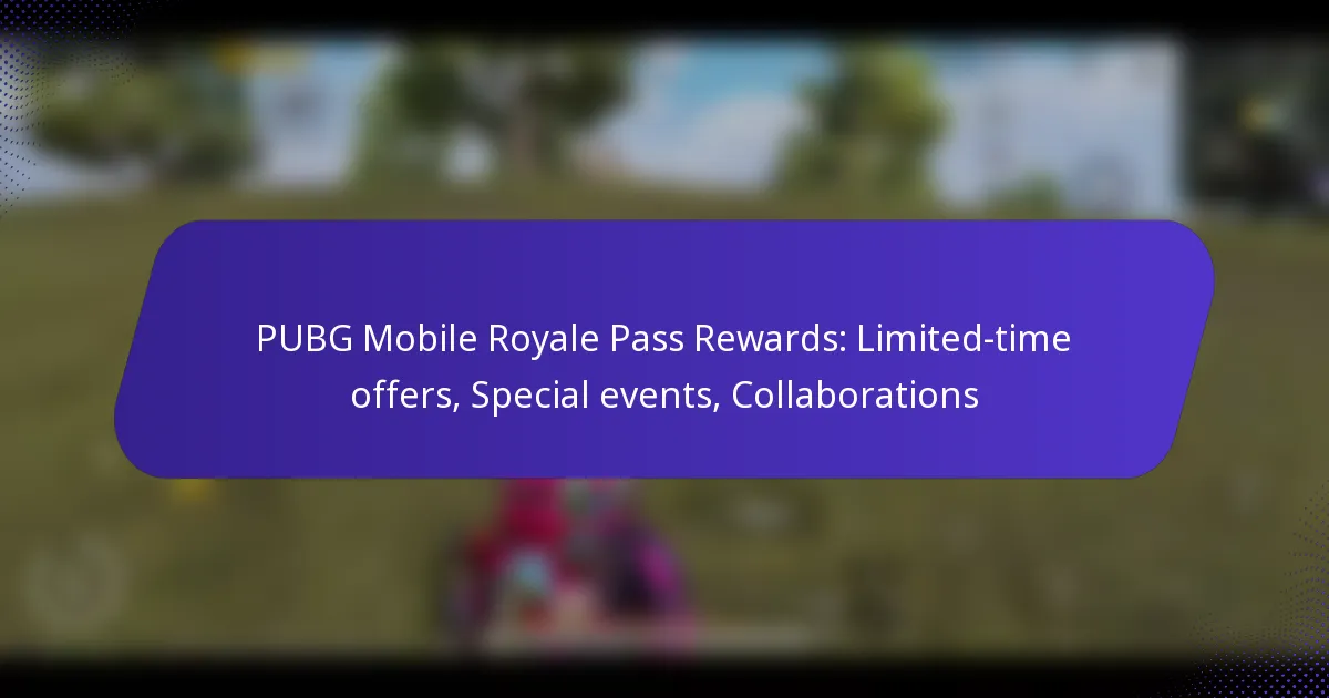 PUBG Mobile Royale Pass Rewards: Limited-time offers, Special events, Collaborations