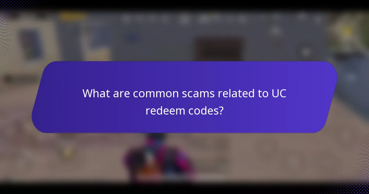 What are common scams related to UC redeem codes?